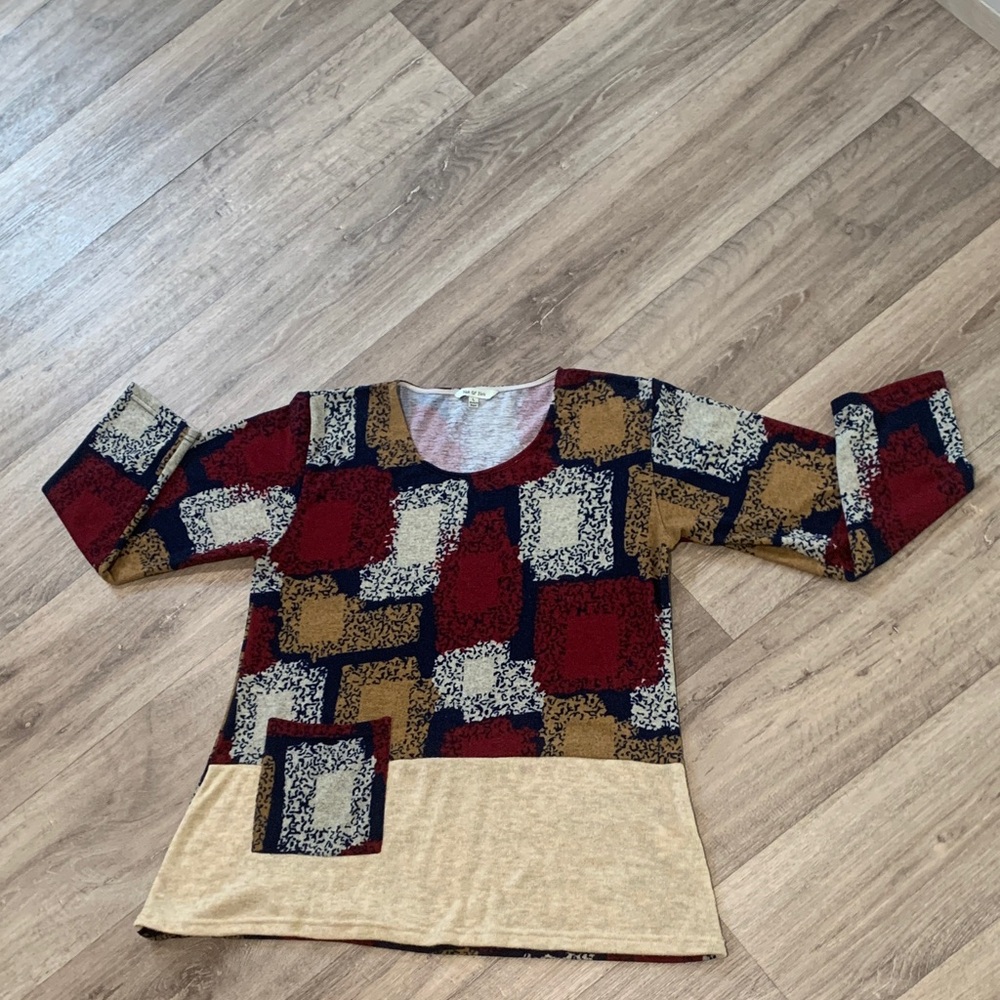Geometric Patterned Women's Sweater - Picture 2 of 13